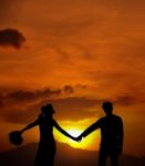 The Sunrise Of Love Stock Photo