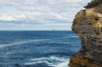 View Of Devils Kitchen Beach, Tasmania Stock Photo