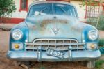 Rusty Vintage Car In Namibia Stock Photo