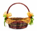 Wicker Basket Stock Photo