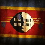 Old Grunge Flag Of Swaziland Stock Photo