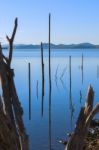 Lake Wivenhoe In Queensland During The Day Stock Photo