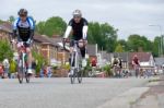 Cyclists Participating In The Velethon Cycling Event In Cardiff Stock Photo