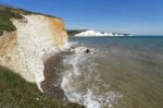 View Of The Sussex Coastline From Hope Gap Stock Photo