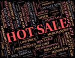 Hot Sale Indicates Number One And Bargain Stock Photo