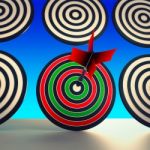 Target Winner Shows Skill, Performance And Accuracy Stock Photo