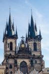 Church Of Our Lady Before Tyn In Prague Stock Photo