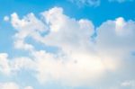 Cloud With Blue Sky Stock Photo