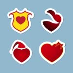 Love Icon Set Stock Photo