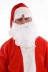 Santa With His Eyes Popped Out Stock Photo