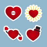 Love Icon Set Stock Photo