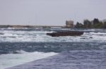 Beautiful Image With The River Right Before The Amazing Niagara Falls Stock Photo