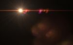 Abstract Image Of Sun Burst Lighting Flare Stock Photo