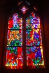 Stained Glass Window From National Cathedral Stock Photo