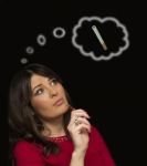 Electronic Cigarette, Motivation, Desire & Character Stock Photo