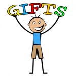 Kids Gifts Means Youngsters Presents And Surprises Stock Photo