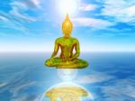 Buddha Statue On The Sky Stock Photo