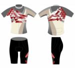 Cycling Vest Sports Uniform On A White Background Stock Photo