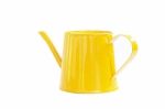 Mini Yellow Watering Can Stock Photo