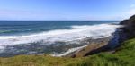 Panorama Of A Wild Coast Stock Photo