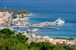 View Down To Palau In Sardinia Stock Photo