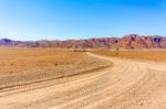 Desert Landscape Near Sesriem In Namibia Stock Photo