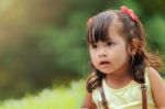 Little Asian Girl Stock Photo