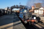 Bluebell Steam Train At Sheffield Park Station Stock Photo