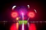 Seoul International Fireworks Festival In Korea Stock Photo