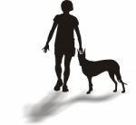 Person And Dog Stock Photo