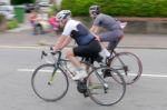 Cyclists Participating In The Velethon Cycling Event In Cardiff Stock Photo