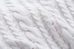 White Knit Cloth Stock Photo