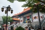 Wat Leng-noei-yi 2, The Largest Chinese Buddhist Temple In Thail Stock Photo