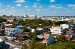 View Over The City Of Ubonratchathani Stock Photo