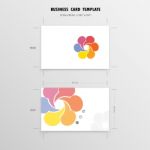 Abstract Creative Business Cards Design Template Stock Photo