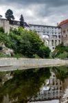 State Castle And Chateau Complex Of Cesky Krumlov Stock Photo