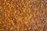 Close Up Of Baked Beans Stock Photo