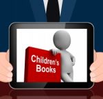 Children's Book And Character  Displays Reading For Kids Stock Photo