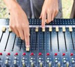 Mixing Desk Stock Photo