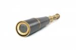 Antique Brass Telescope Stock Photo