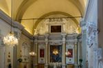 Pienza, Tuscany/italy - May 19 : Interior Of Santa Caterina Chur Stock Photo