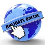 Holidays Online Shows Web Site And Break 3d Rendering Stock Photo