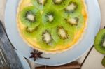 Kiwi  Pie Tart And Spices Stock Photo