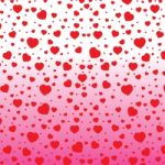 Valentine's Day And Red Heart On Colorful Background.  Valentine's Day On White And Pink Background Stock Photo