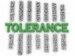 3d Image Tolerance Issues Concept Word Cloud Background Stock Photo