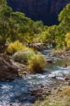 View Down The Virgin River Stock Photo