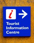 Tourist Information Sign Stock Photo