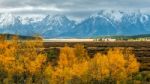 Autumn In The Grand Tetons Stock Photo