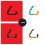 L- Company Symbol.l-letter Abstract Logo Design Stock Photo