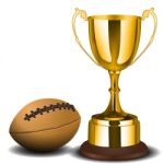 Rugby Trophy Stock Photo